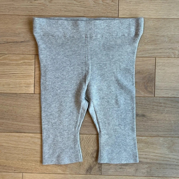 Lunya Cozy Cotton Silk Soft Ribbed Shorts Heather Grey Small Casual Lounge - Picture 1 of 5